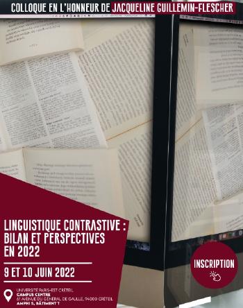 Colloque linguistique contrastive - affiche