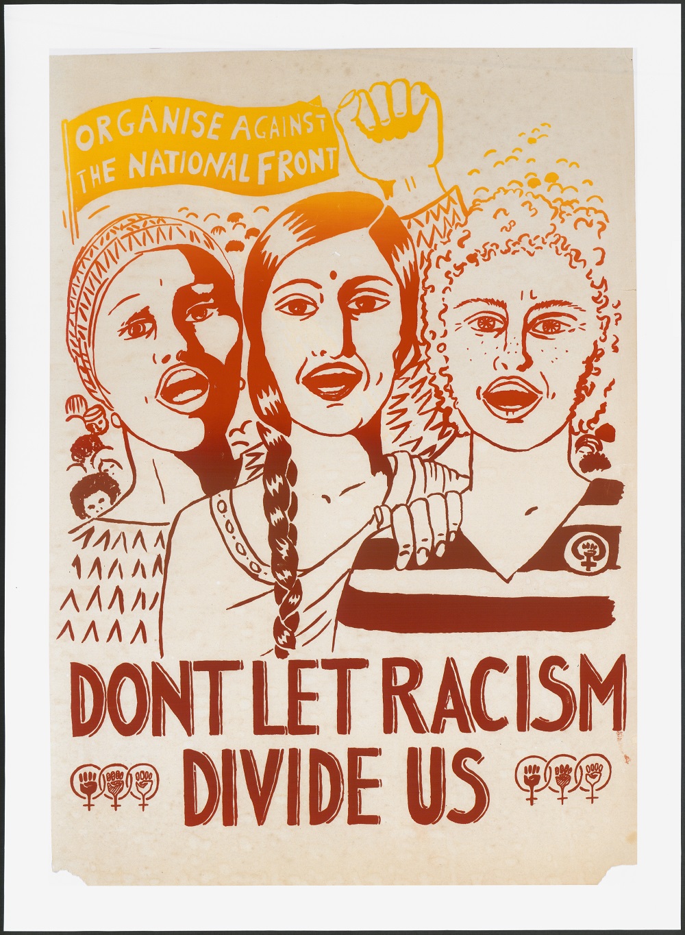 Affiche 'Don't Let Racism Divide Us'